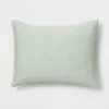 Standard Chambray Quilt Sham Green - Threshold™
