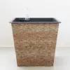 Hatteras Square Self-Watering Planter Light Brown - Vifah