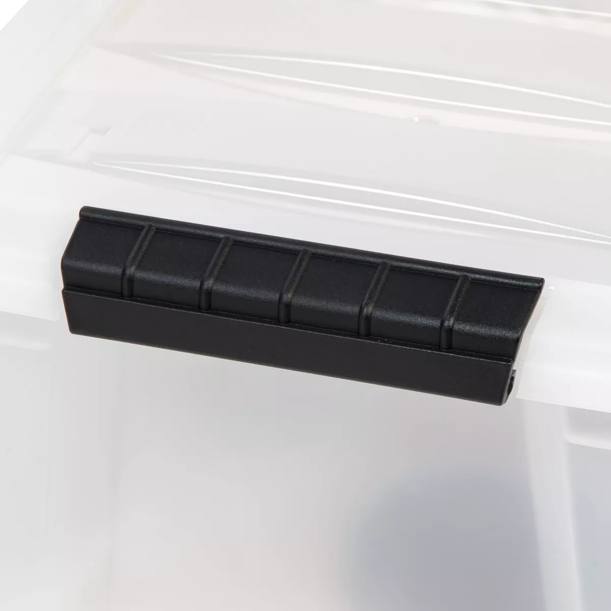 IRIS 8pk 12qt Stack and Pull Storage Bin Latching Pearl