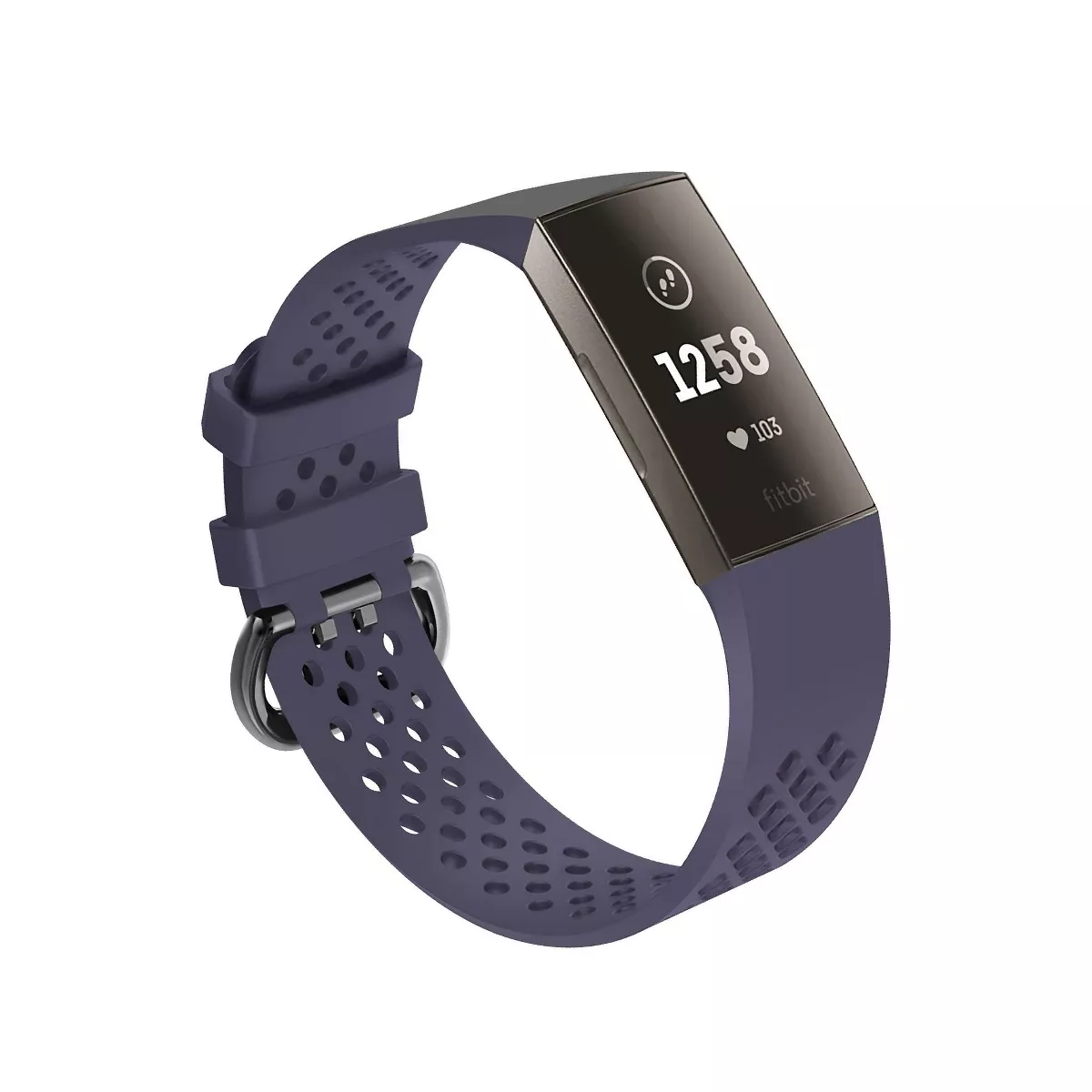 Insten Soft TPU Rubber Replacement Band For Fitbit Charge 4 & Charge 3, Gray