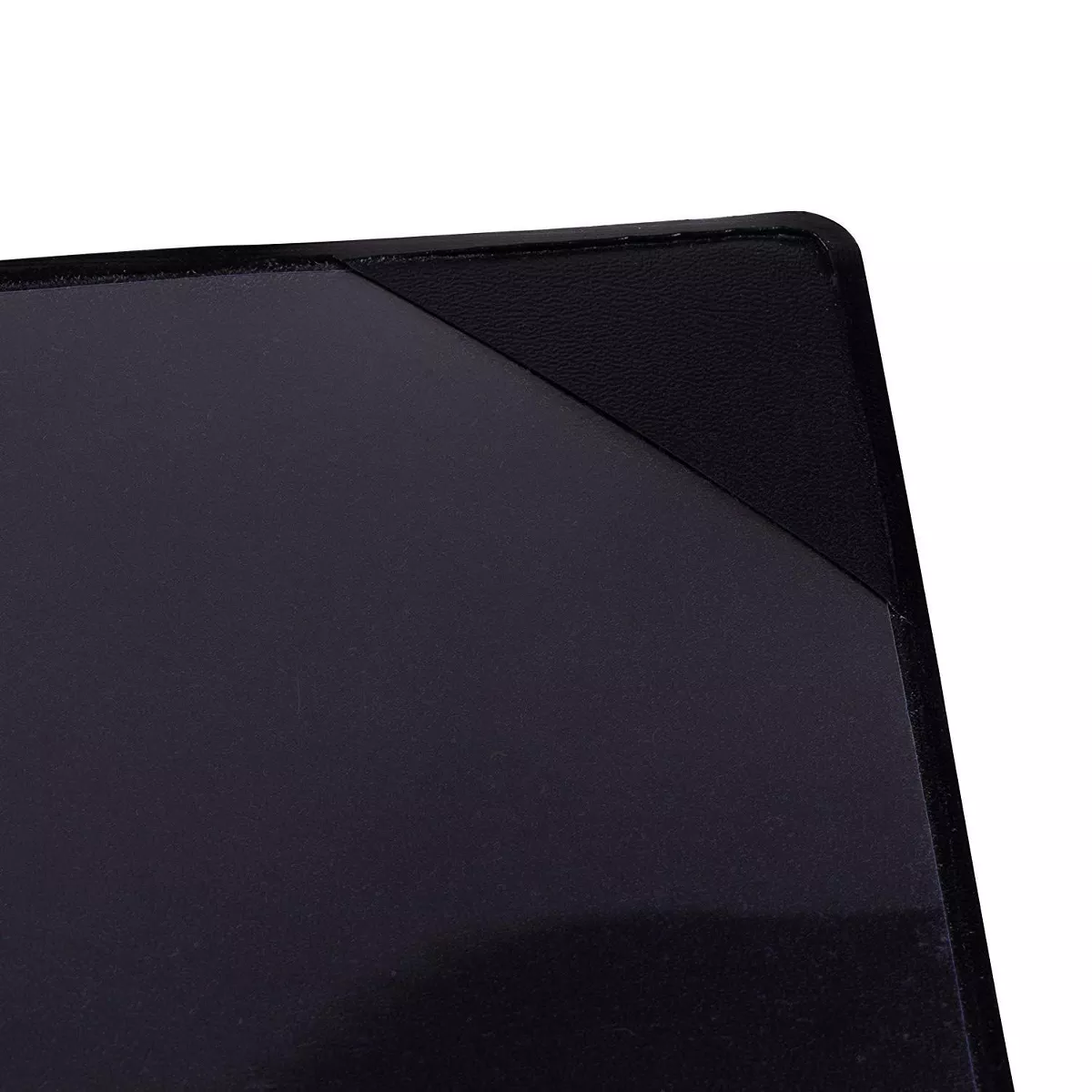 Juvale 6-Pack Black Restaurant Menu Cover Holder, Double View with Clear PVC Sheets, 11.3 x 5 in