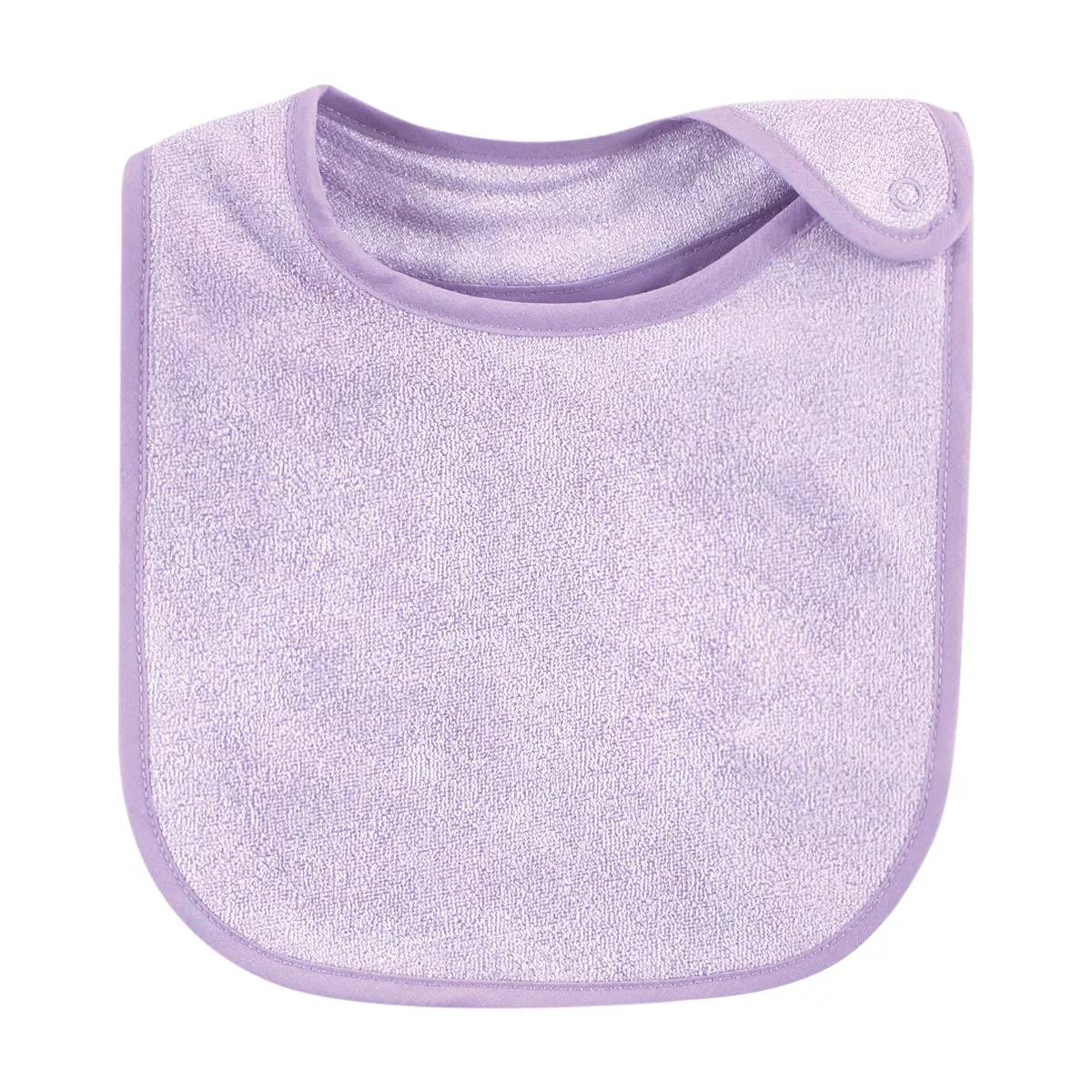 Hudson Baby Infant Girl Rayon from Bamboo Terry Bibs, Pink Lilac, One Size