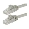 Monoprice Cat6 Ethernet Patch Cable - 2 Feet - Gray | Network Internet Cord - RJ45, Stranded, 550Mhz, UTP, Pure Bare Copper Wire, 24AWG - Flexboot
