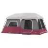 CORE Instant Cabin 14 x 9 Foot 9-Person Water Resistant Family Cabin Tent with Rain Fly, Carry Bag and 60 Second Assembly for Camping, Hiking, Red