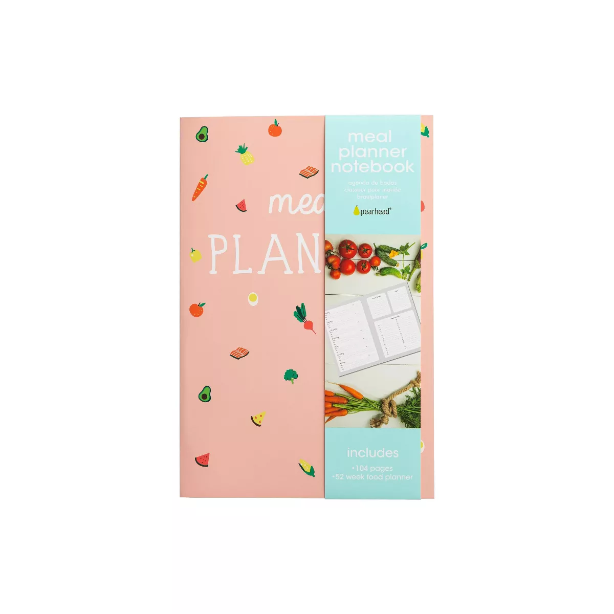 Pearhead Meal Planner Notebook