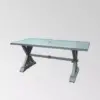 Lamphere Rectangle Aluminum Modern Dining Table Dark Gray - Christopher Knight Home