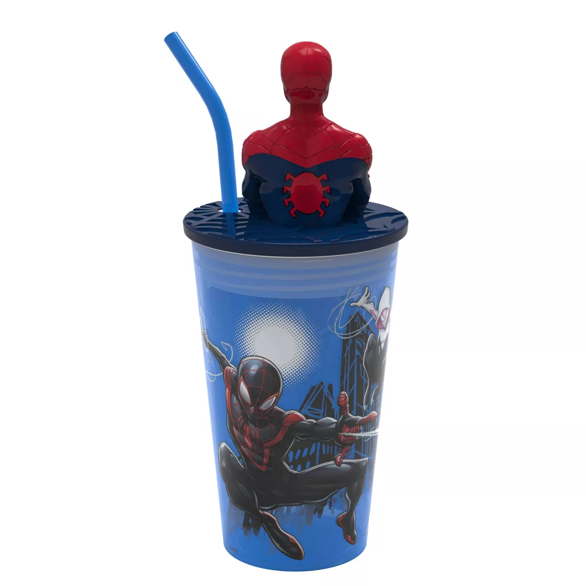 Marvel Spider-Man 2 15oz Plastic Funtastic Straw Tumbler - Zak Designs