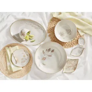 TAG Leaf Dish Set Of 3 Dinnerware Serving Plate