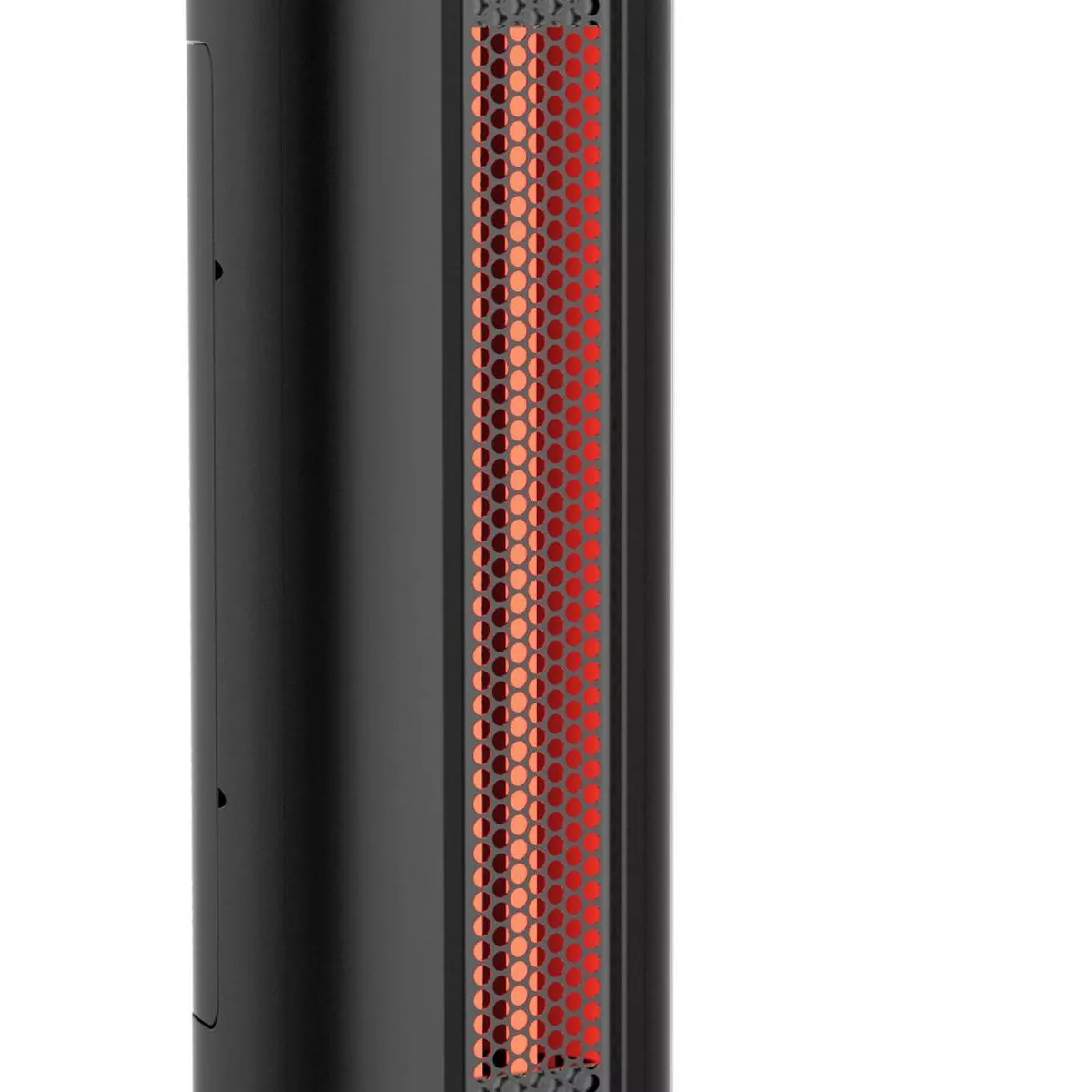 Lifesmart 2 Element Quartz Infrared 24-Inch Electric Portable Tower Indoor Room Space Heater and Fan, Black (2 Pack)