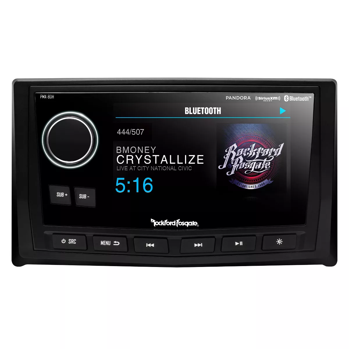 Rockford Fosgate PMX-8DH Punch Marine Full Function Wired 5 inch Display Controller (2 Pack)