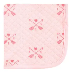 Hudson Baby Infant Girl Quilted Cotton Washcloths, Girl Forest, One Size