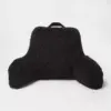 20"x20" Sherpa Bed Rest Washed Black - Room Essentials™