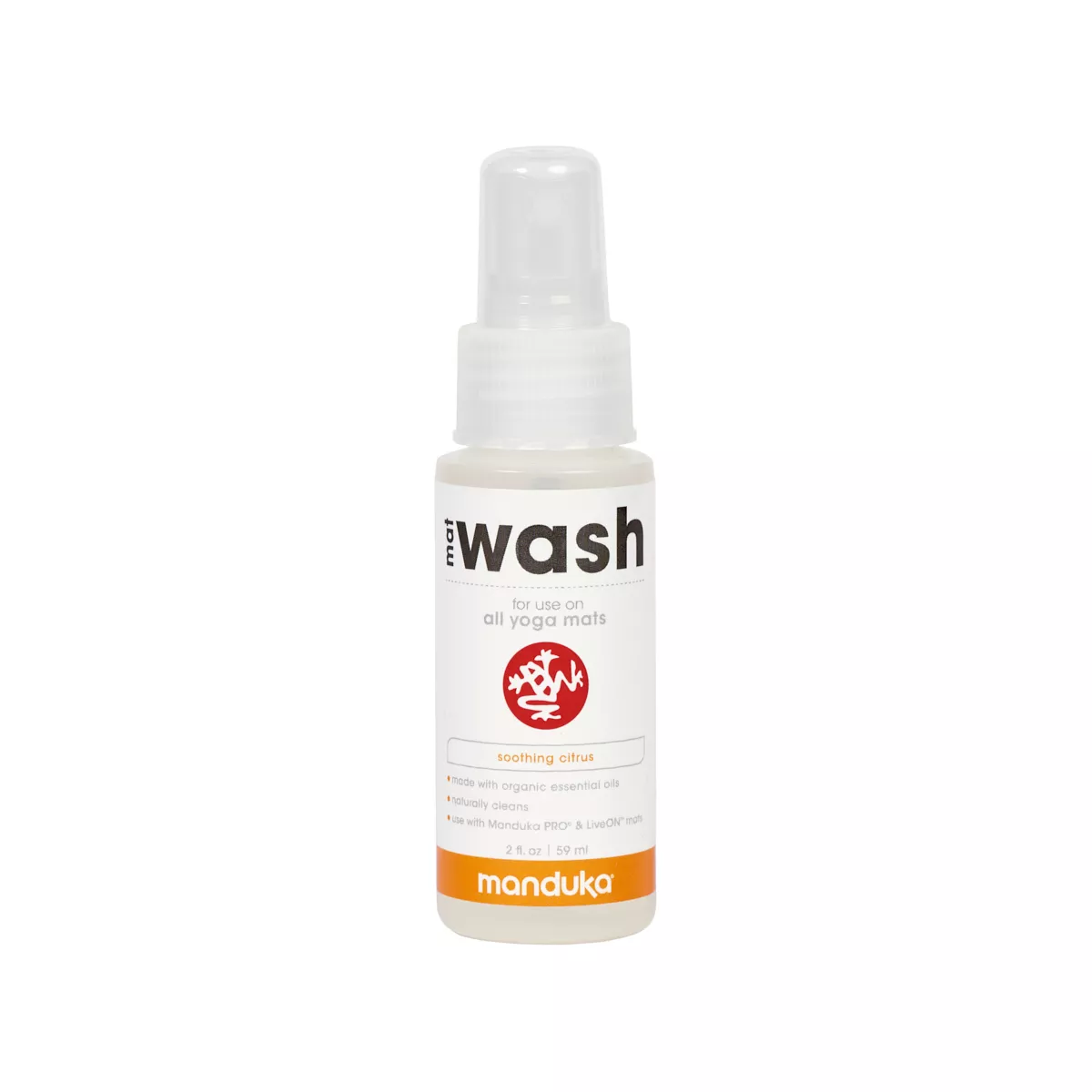 Manduka Welcome Yoga Mat Wash 2pk Citrus and Ginger Grass Scents.