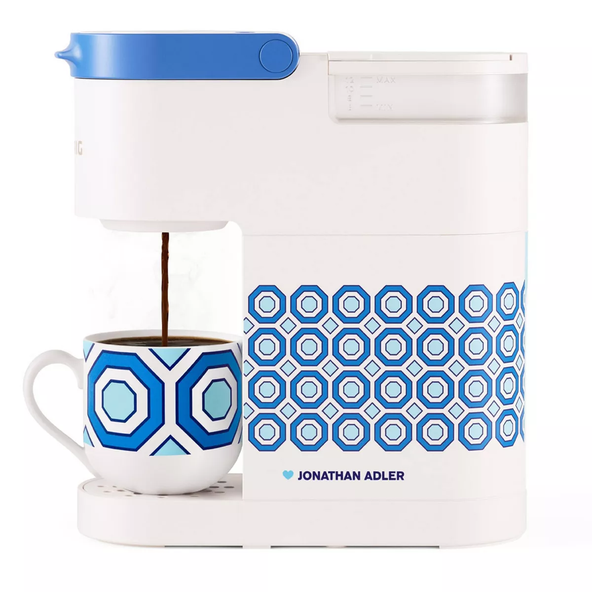 Keurig K-Mini Basic Jonathan Adler Limited Edition Single-Serve K-Cup Pod Coffee Maker - White