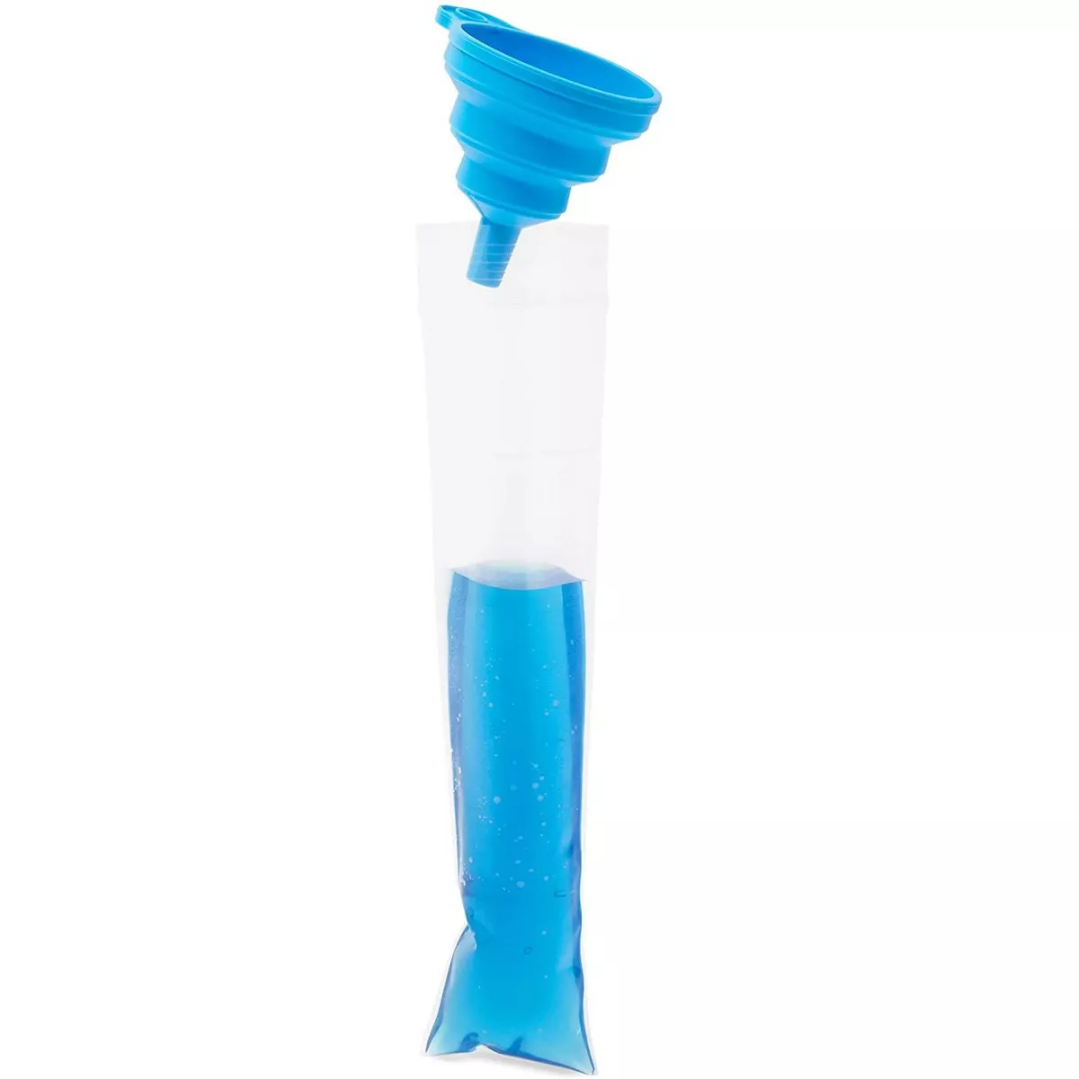 Okuna Outpost 150 Pack Ice Pop Bags and 2 Funnels Set for Freezer Pops (9 x 2 In)