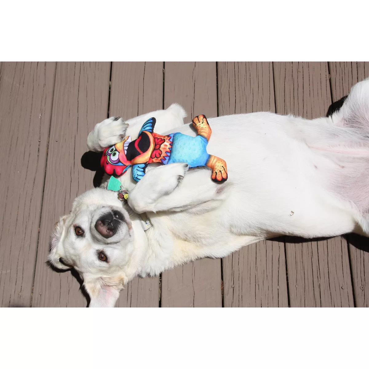 Fuzzu Barnyard Flops Roo Dog Toy