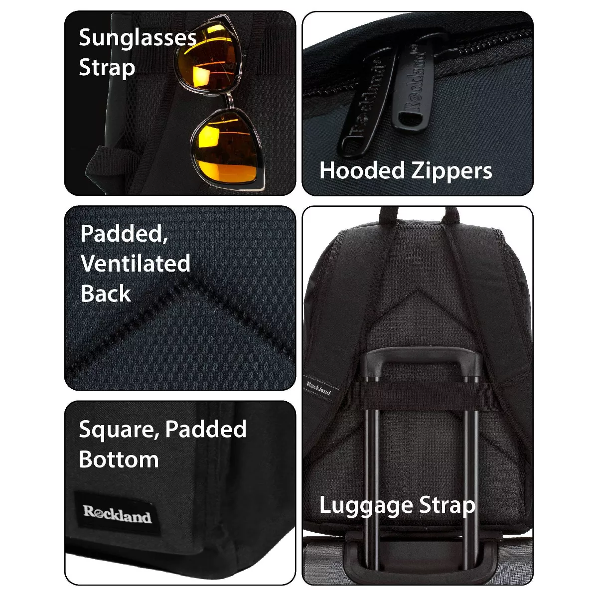 Rockland 17'' Classic Laptop Backpack - Black
