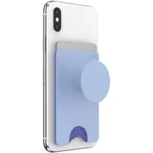 PopSockets PopWallet + (with PopGrip Cell Phone Grip & Stand) - Cornflower Blue