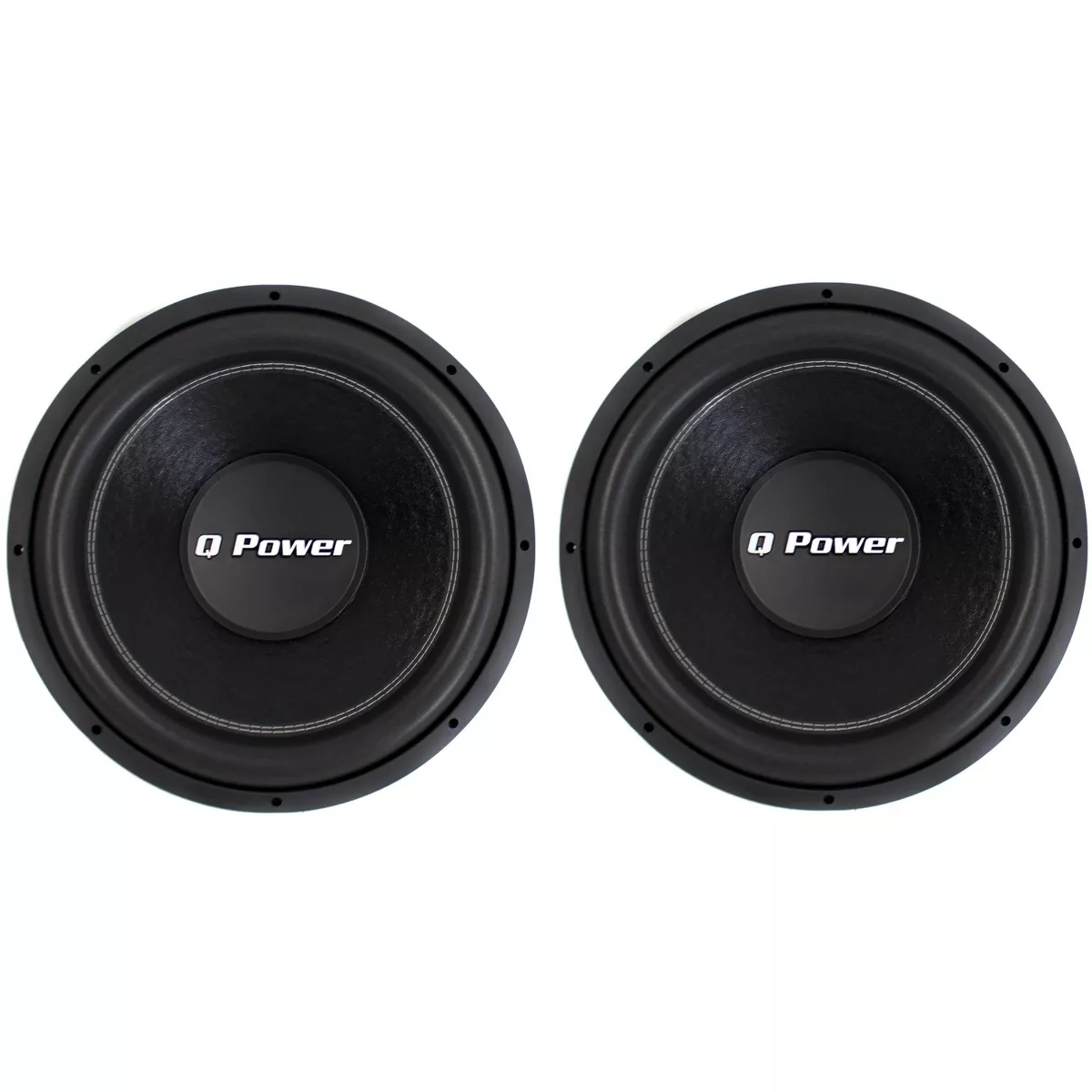 (2) NEW! Q-POWER QPF12 12" 3400 Watt Deluxe Series DVC Car Audio Subwoofers Subs