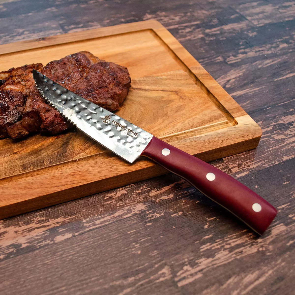 Forged in Fire 4pc Jumbo Steak Knife Set