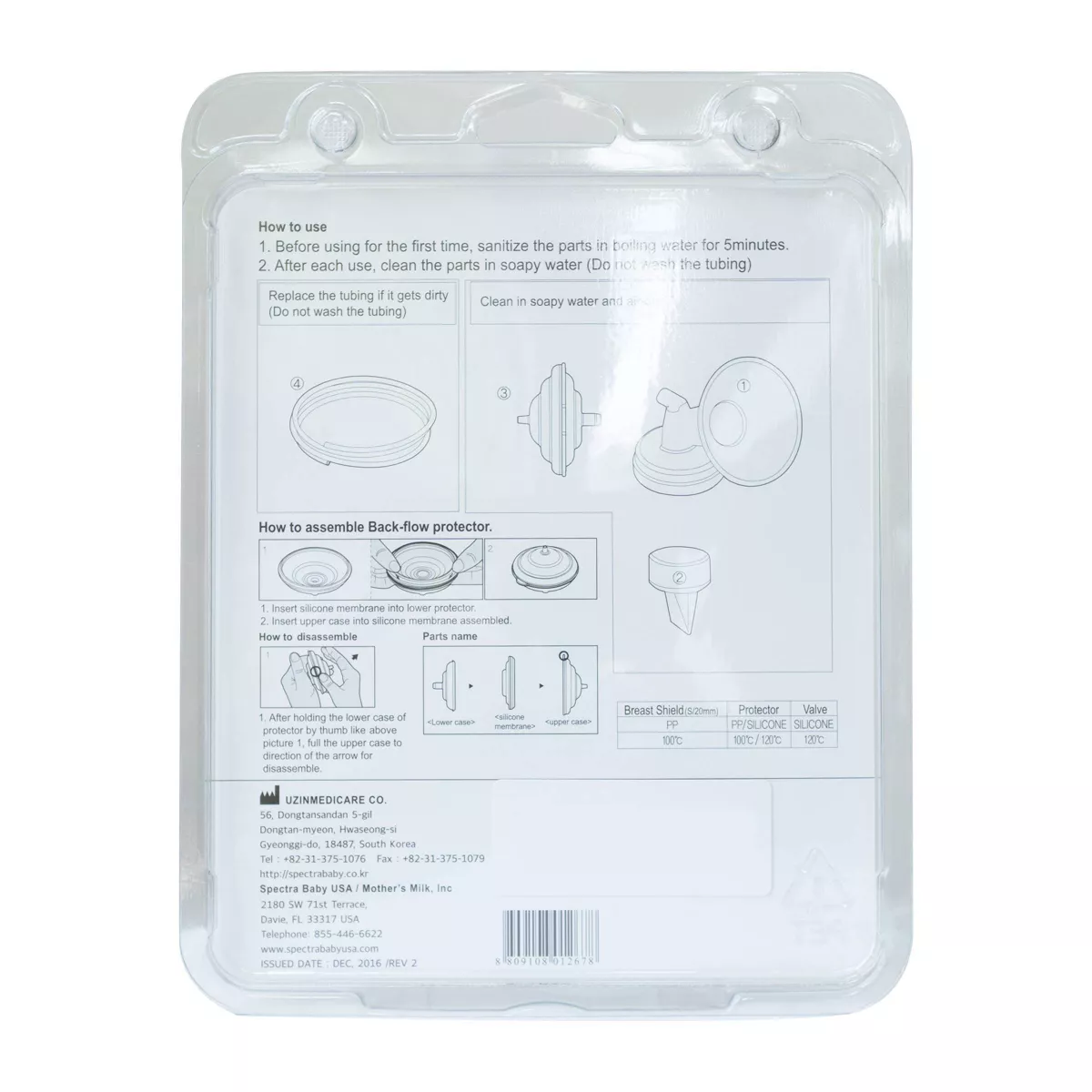 Spectra Breast Pump Flange Set - 20mm