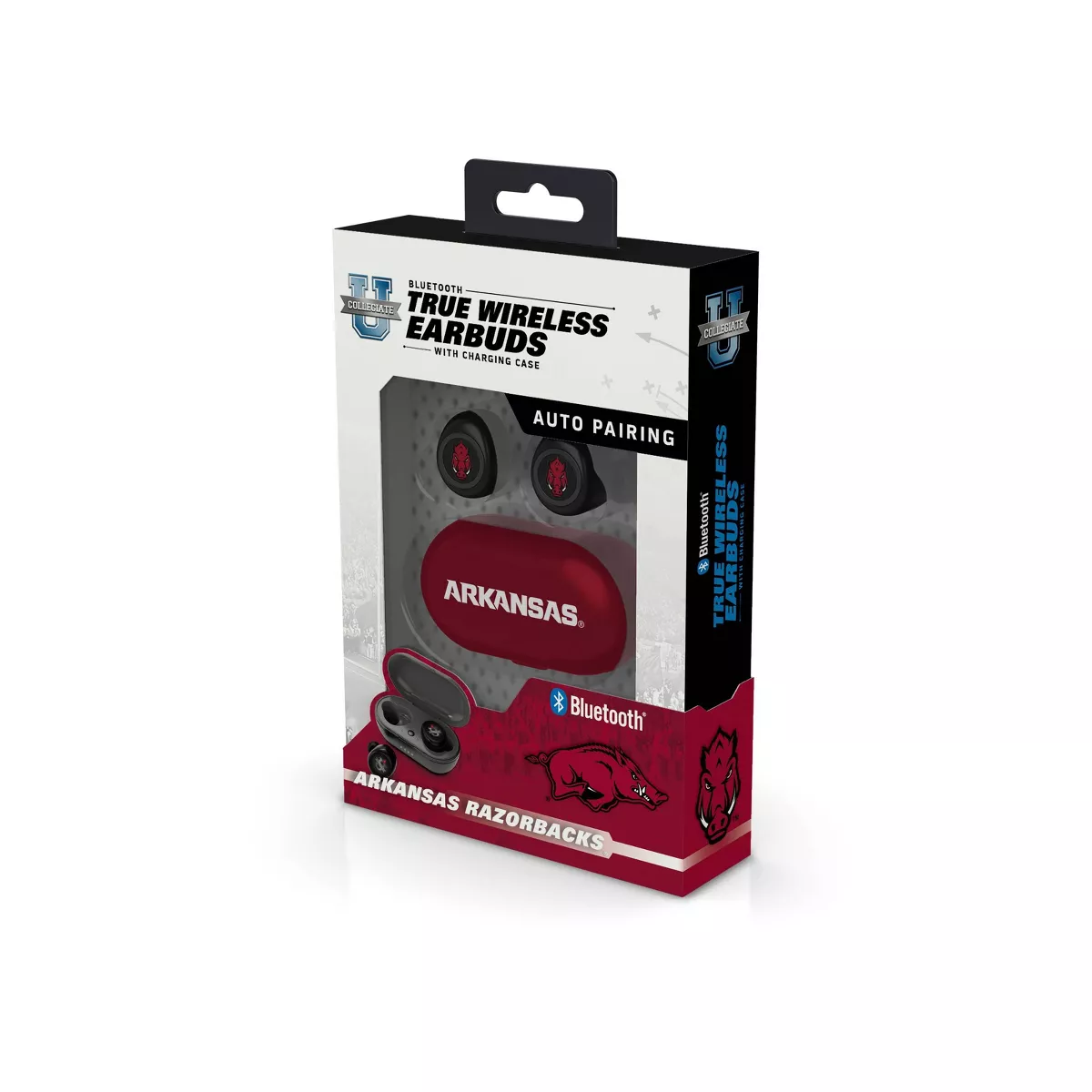 NCAA Arkansas Razorbacks True Wireless Bluetooth Earbuds