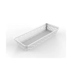 Ezy Storage 32135 Long Brick or Plastic Household Organization Basket, (12 Pack)