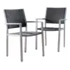 Cape Coral 2pk Wicker Dining Chairs - Gray - Christopher Knight Home