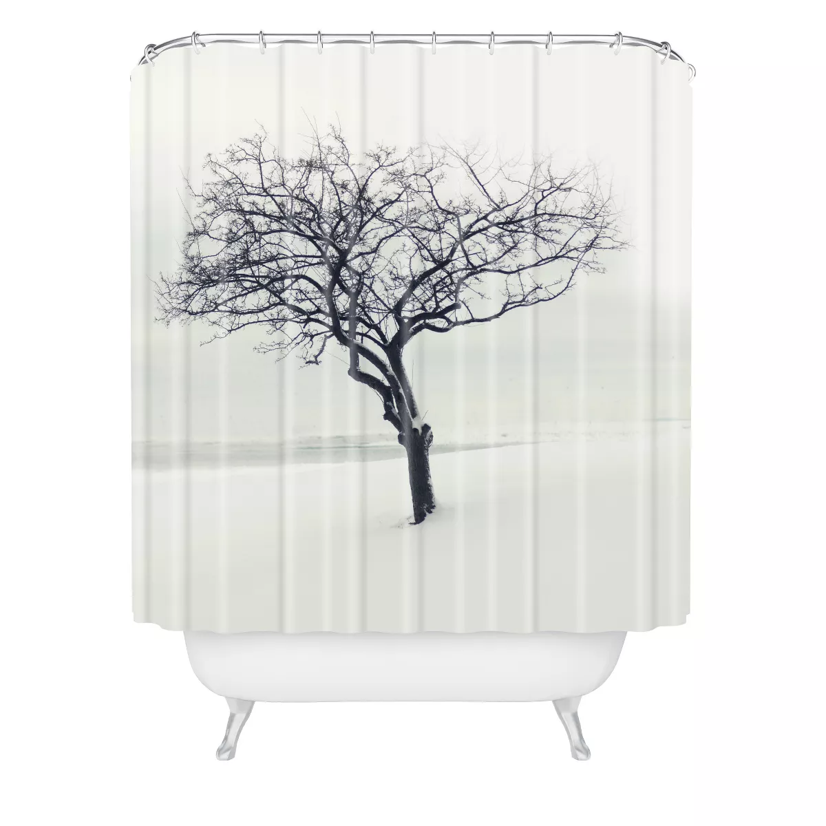 The Scientist Shower Curtain Gray - Deny Designs
