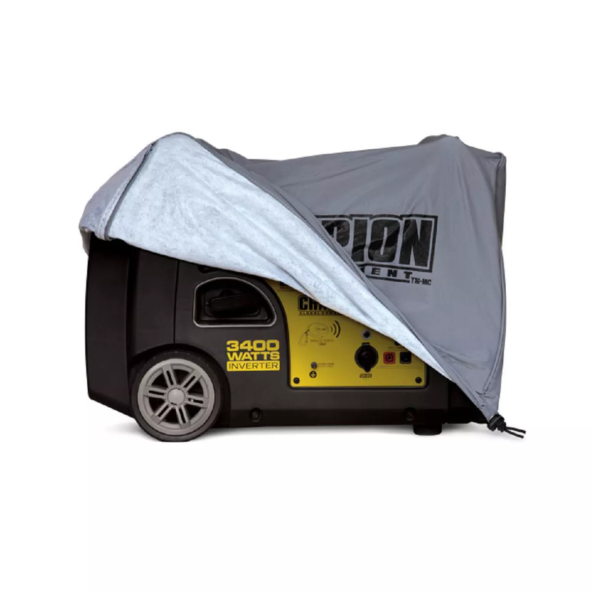 Medium Inverter Generator Vinyl Cover - Gray - Champion Power