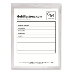 C-Line Clear Vinyl Shop Ticket Holder Both Sides Clear 15