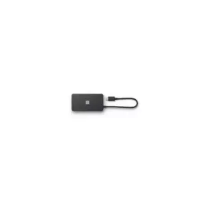 Microsoft USB-C Travel Hub - 1 x USB-C @ 10Gbps pass-through charging - 1 x USB-A 3.2 Gen 2 @ 10Gbps pass-through charging