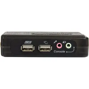 StarTech.com 2 Port USB KVM Kit with Cables and Audio Switching - KVM / audio switch - USB - 2 ports - 1 local user - 2 x 1 - 2 x HD-15 Video/USB