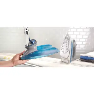 Maytag M1400 Smartfill Digital Iron and Vertical Steamer Blue/Gray