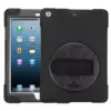 MYBAT For Apple iPad Air Black Wristband Hard Rubber Case Cover w/stand