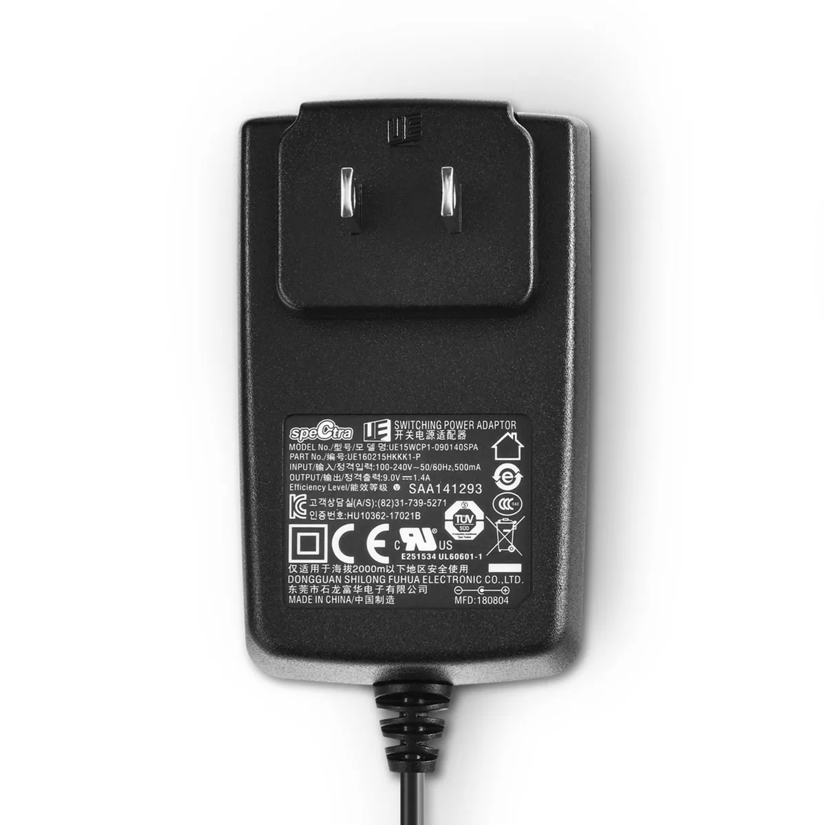 Spectra 9V Power Adapter for 9 Plus Double Electric Breast Pump
