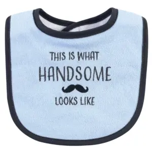 Hudson Baby Infant Boy Cotton Terry Bib and Burp Cloth Set 5pk, Seriously Awesome, One Size