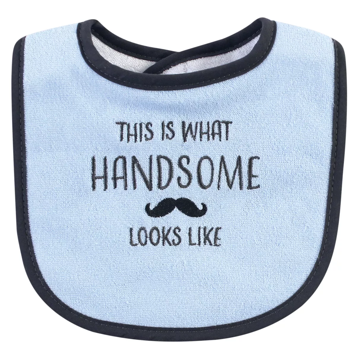 Hudson Baby Infant Boy Cotton Terry Bib and Burp Cloth Set 5pk, Seriously Awesome, One Size