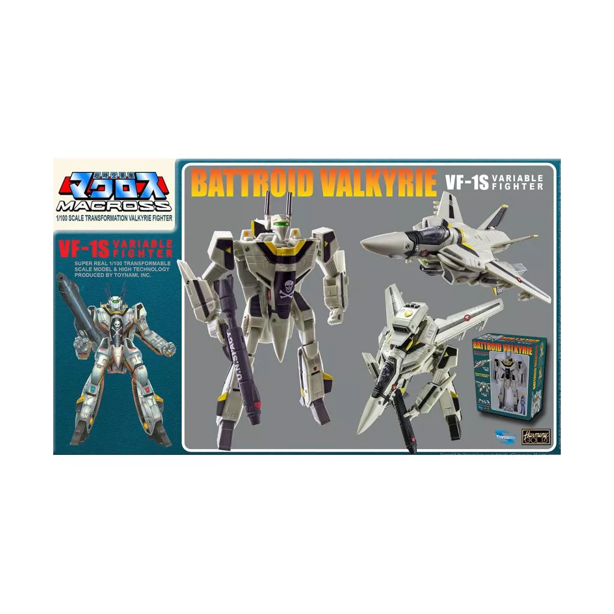 Macross Saga Retro Transformable Collection VF-1S Roy Focker Variable Fighter | 1:100 Scale Action figures
