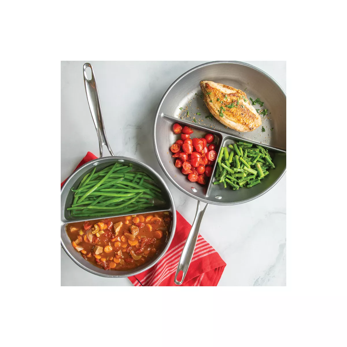 Nordic Ware 2-N-1 Divided Sauce Pan