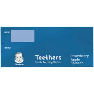 Gerber Teethers Strawberry Apple Spinach - 12ct/1.7oz Total