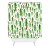 Christmas Tree Farm Shower Curtain Green - Deny Designs