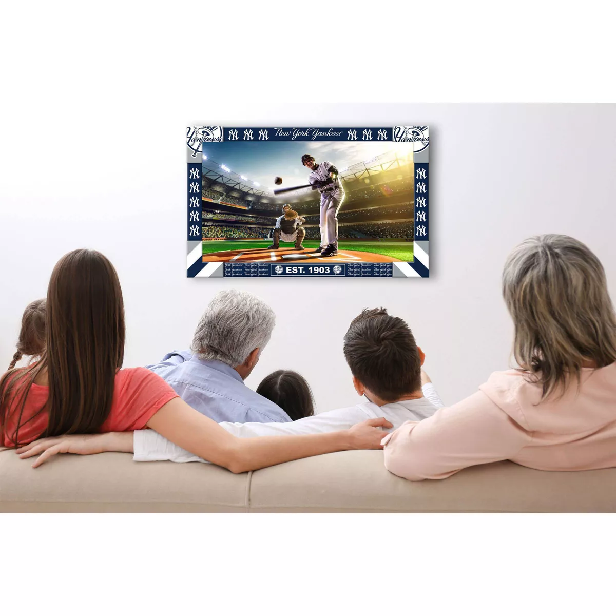 MLB New York Yankees TV Frame
