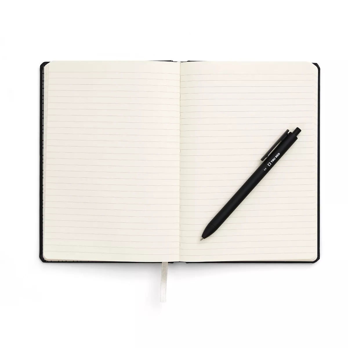 TRU RED Medium Hard Cover Ruled Journal, Blk TR54769