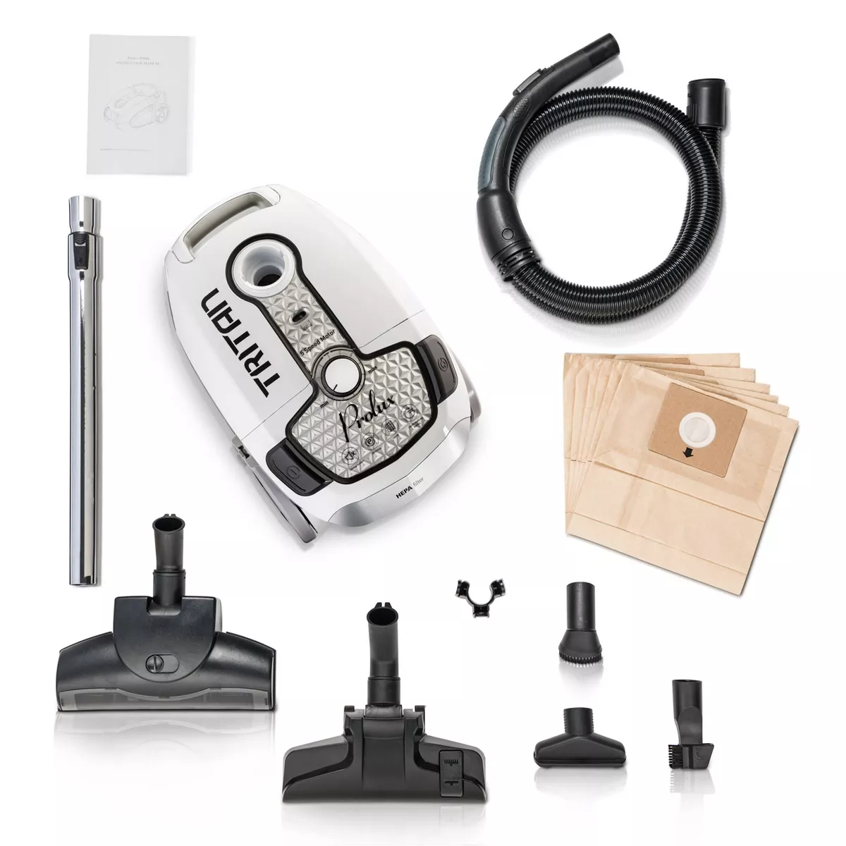 Prolux Tritan 5-Speed Hard Floor Canister Vacuum with HEPA Filter
