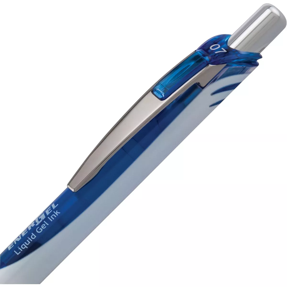 Pentel EnerGel Pearl Gel Pens, Blue Ink, Dozen BLN77PW-C