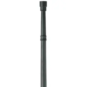 John Timberland Outdoor Post and Cap Base Black Iron Pole 76 3/4