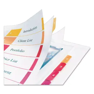 Avery Ready Index Customizable Table of Contents Asst Dividers 10-Tab 11 x 9 1/2 11165