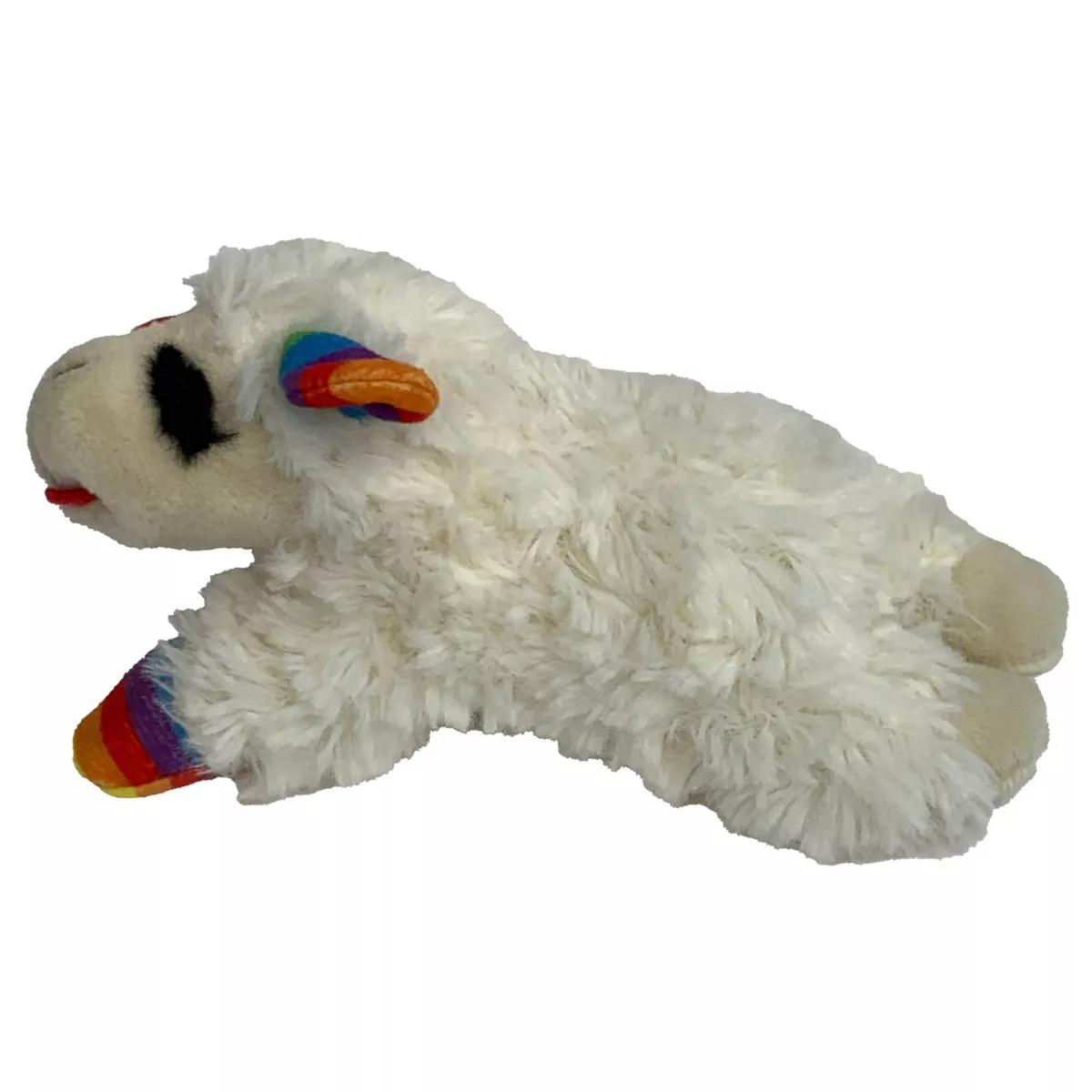 Multipet Pride Lamb Chop Rainbow Stripes Dog Toy - 6
