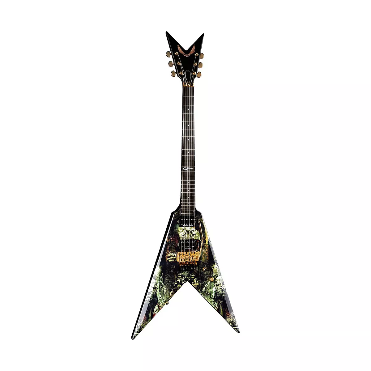 Dean Karl Sanders V with Floyd Electric Guitar Gates of Sethu Graphic
